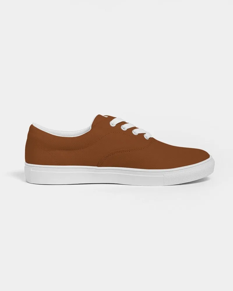 Medium Dark Orange Men's Canvas Sneakers | Men's | Medium Dark Pure Orange | C0M75Y100K60