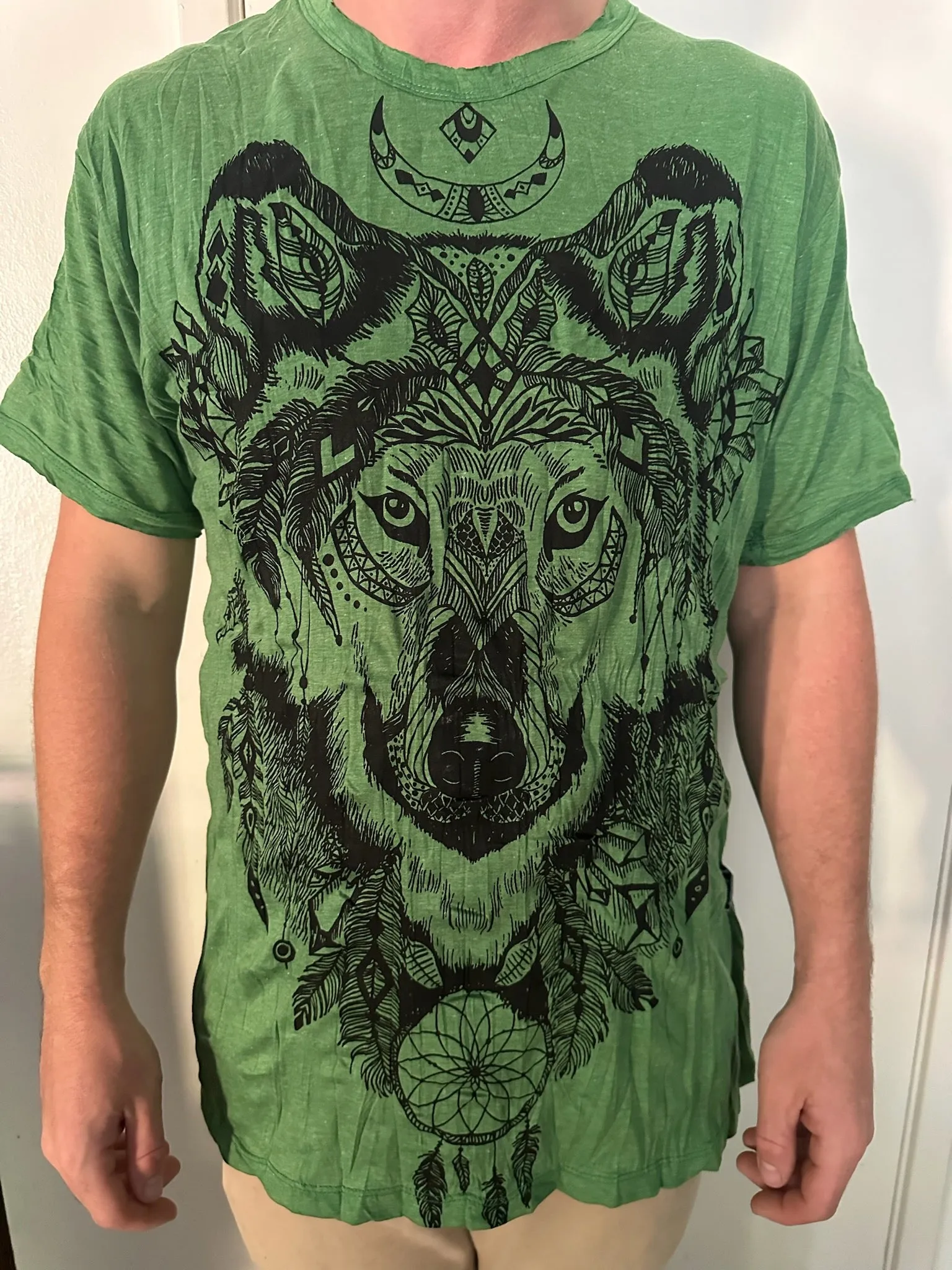 Men's Printed Wolf T-Shirt