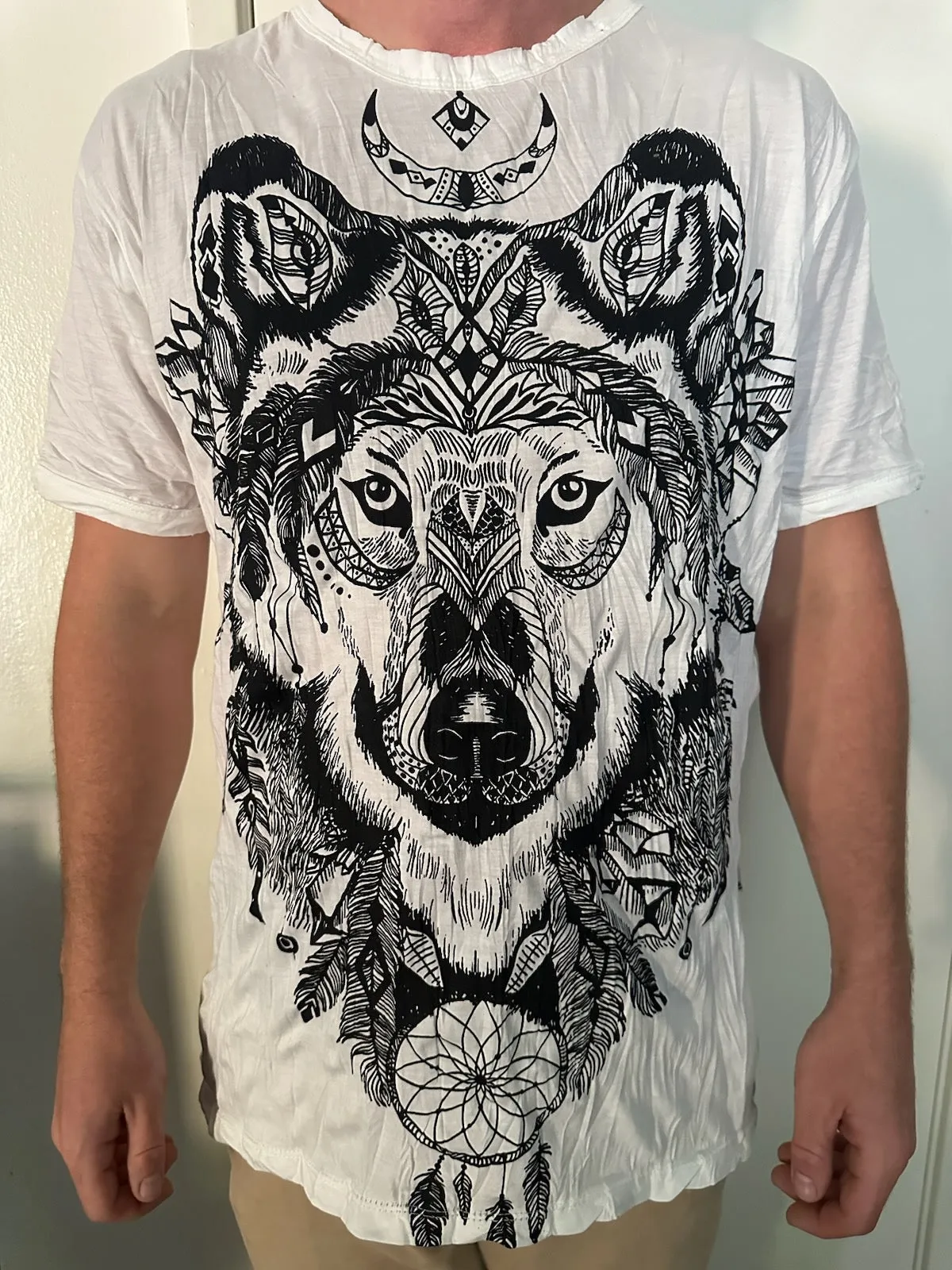 Men's Printed Wolf T-Shirt