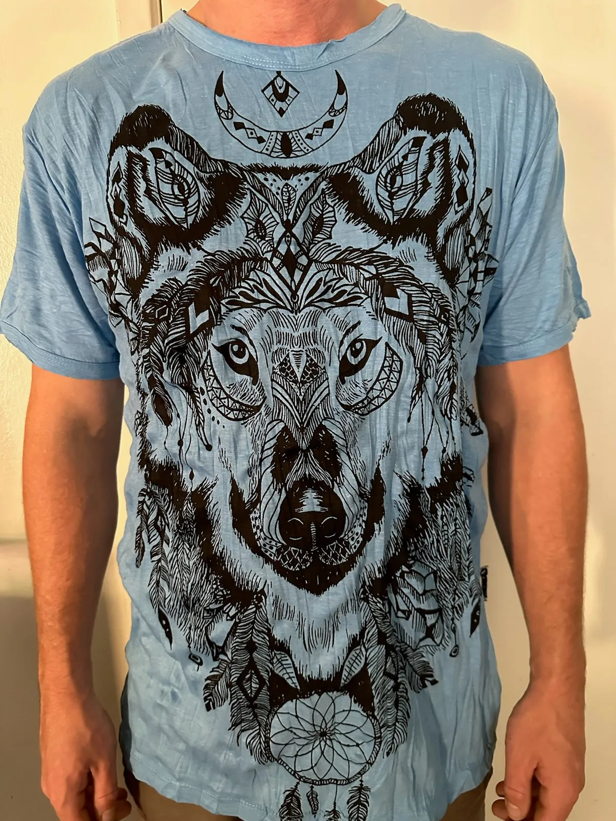 Men's Printed Wolf T-Shirt