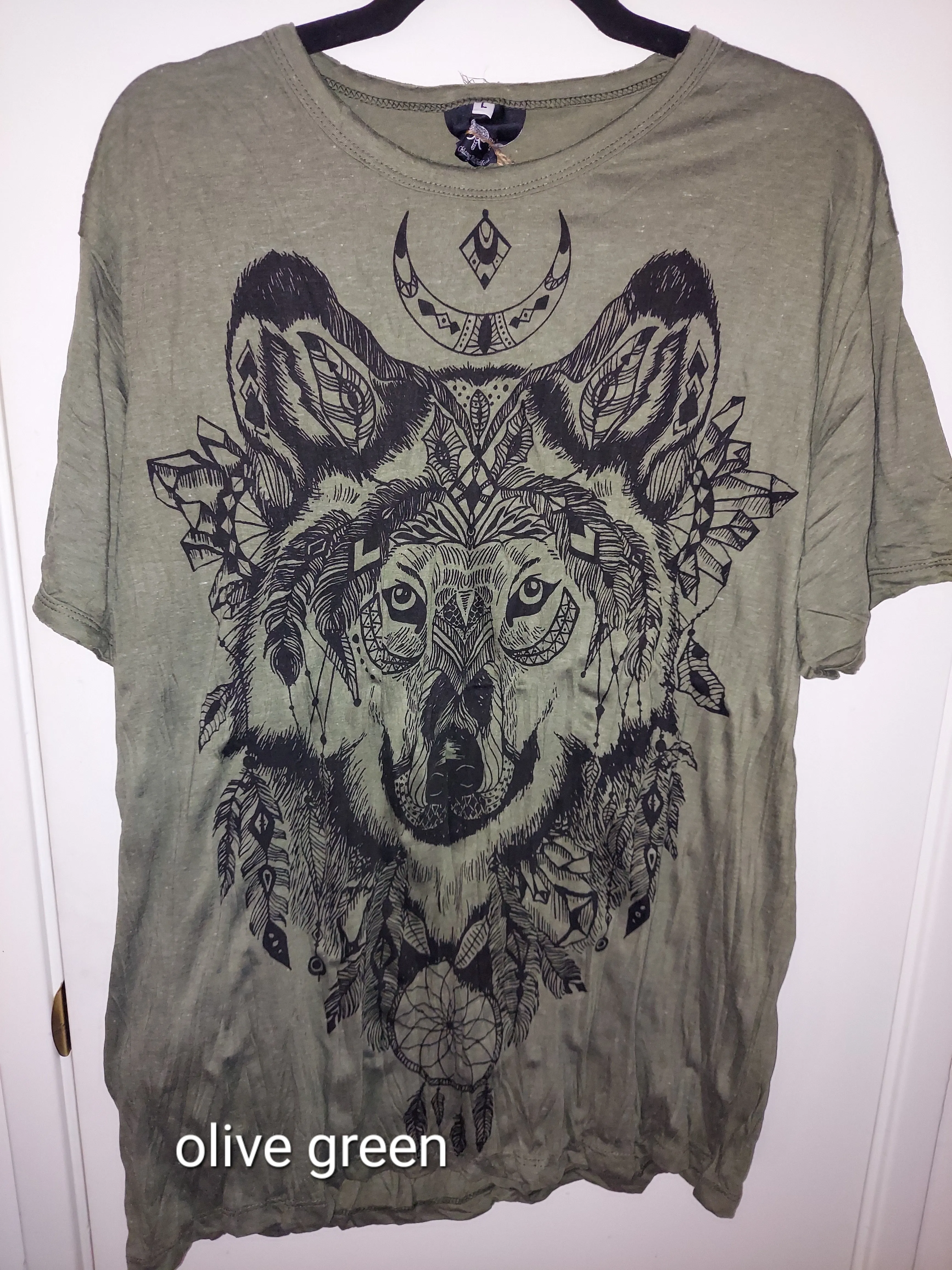 Men's Printed Wolf T-Shirt