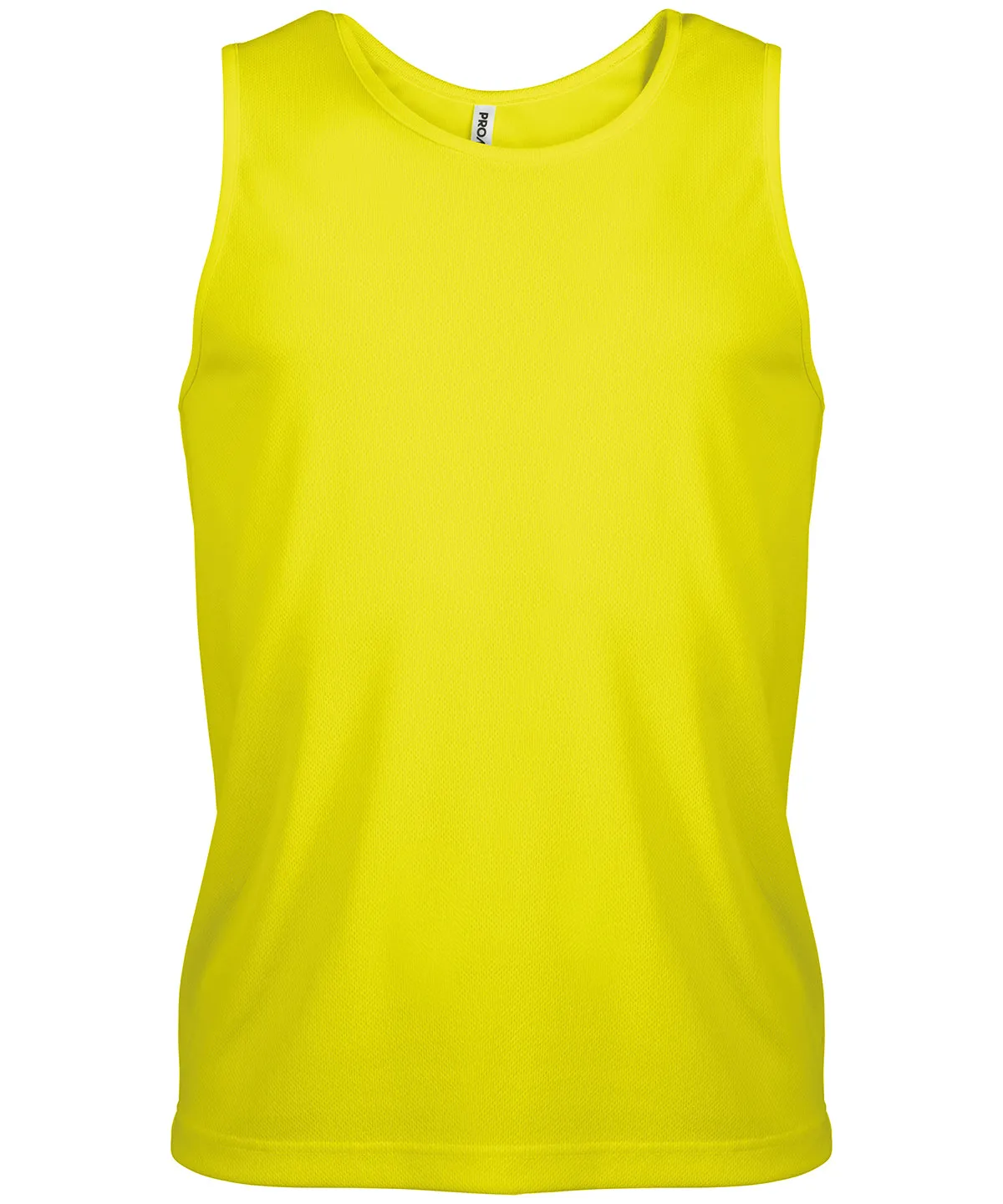 Mens sports vest | Fluorescent Yellow