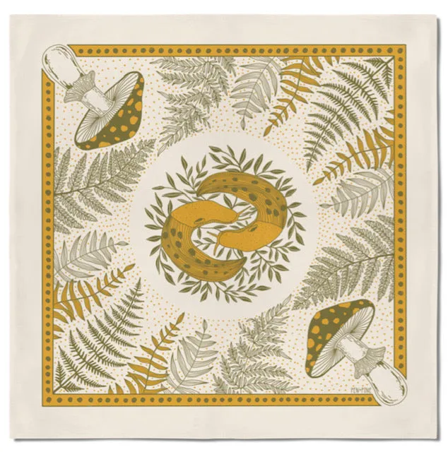 Mushrooms   Ferns Bandana