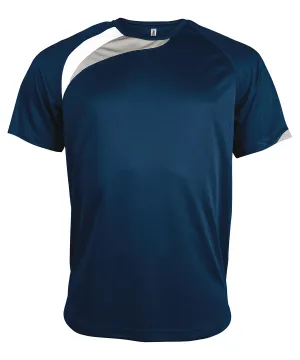 Navy/White/Storm Grey - Adults short-sleeved jersey