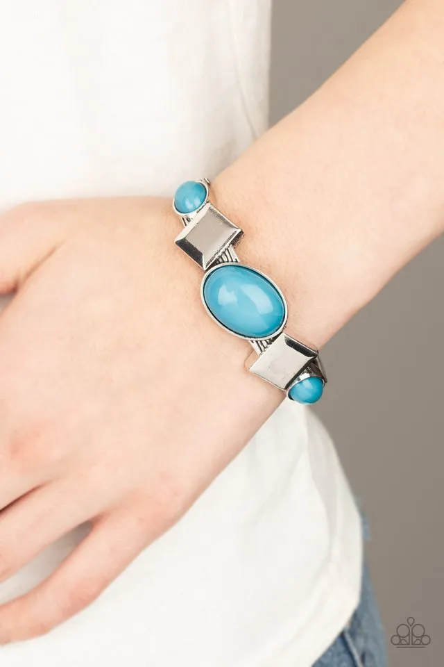 Paparazzi Bracelet ~ Abstract Appeal - Blue