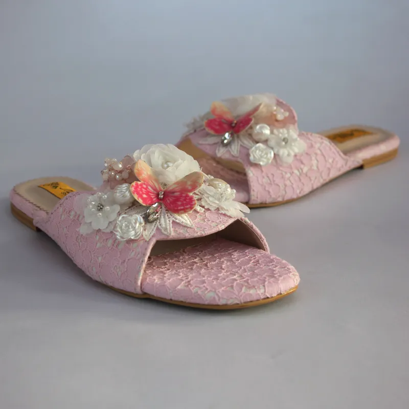 Pink Fancy Slippers For Women