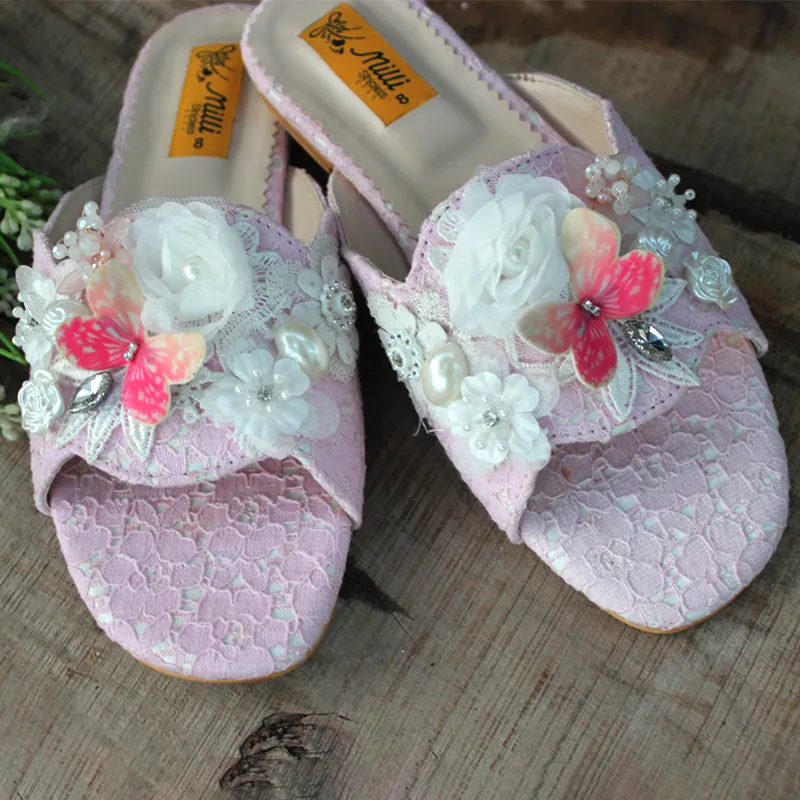 Pink Fancy Slippers For Women