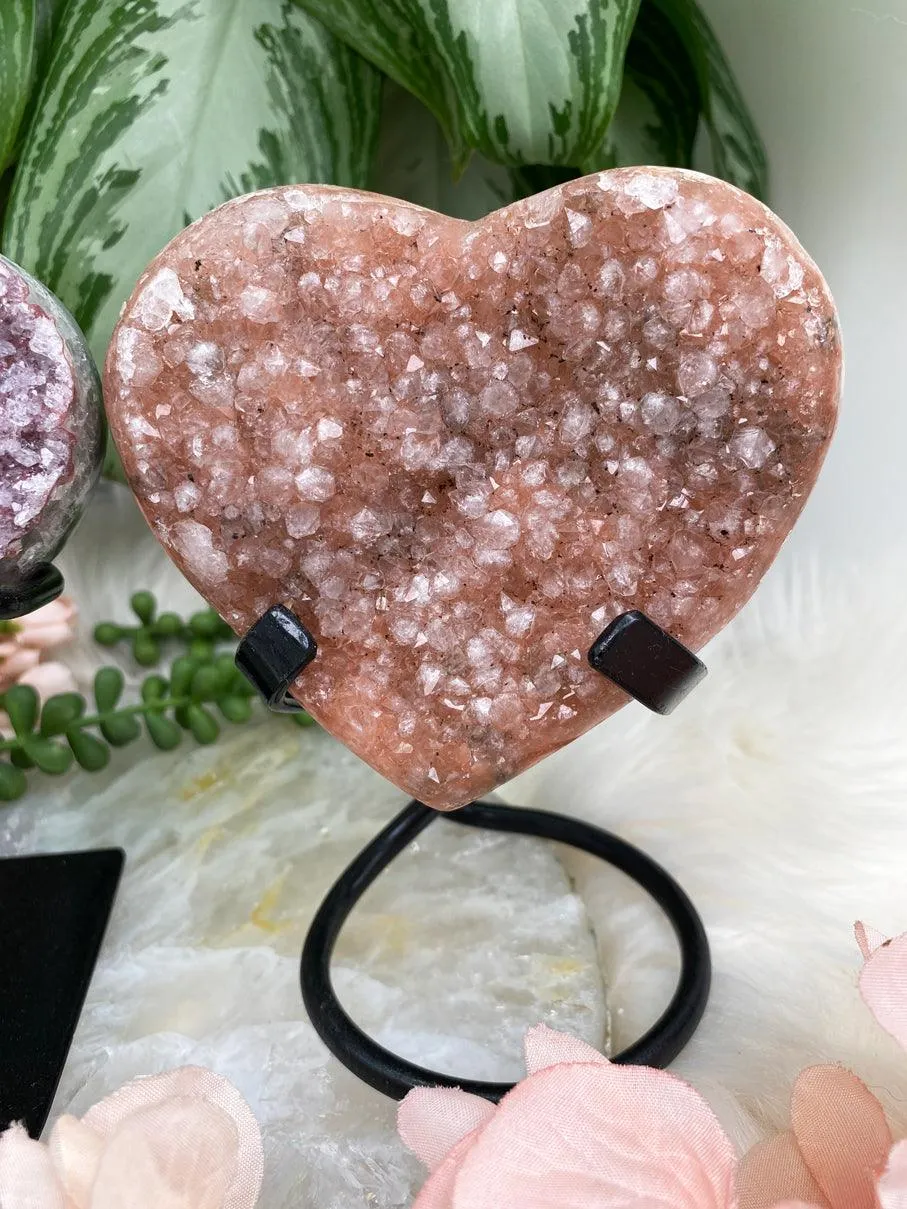 Pink Hue Amethyst Hearts