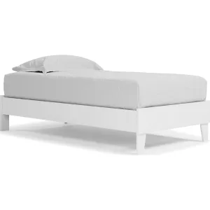 Piperton Twin Platform Bed - White