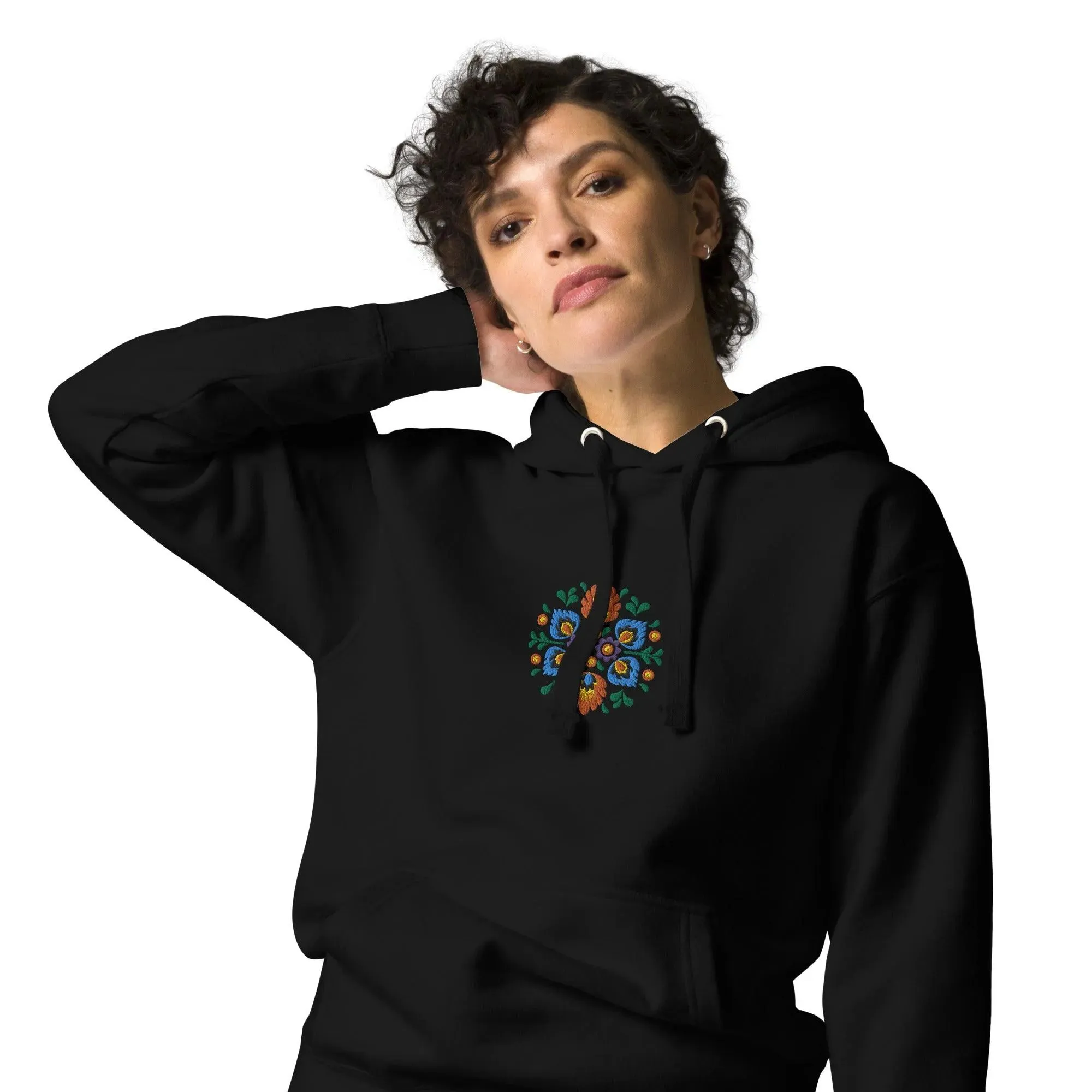 Polish Wycinanki Embroidered Hoodie