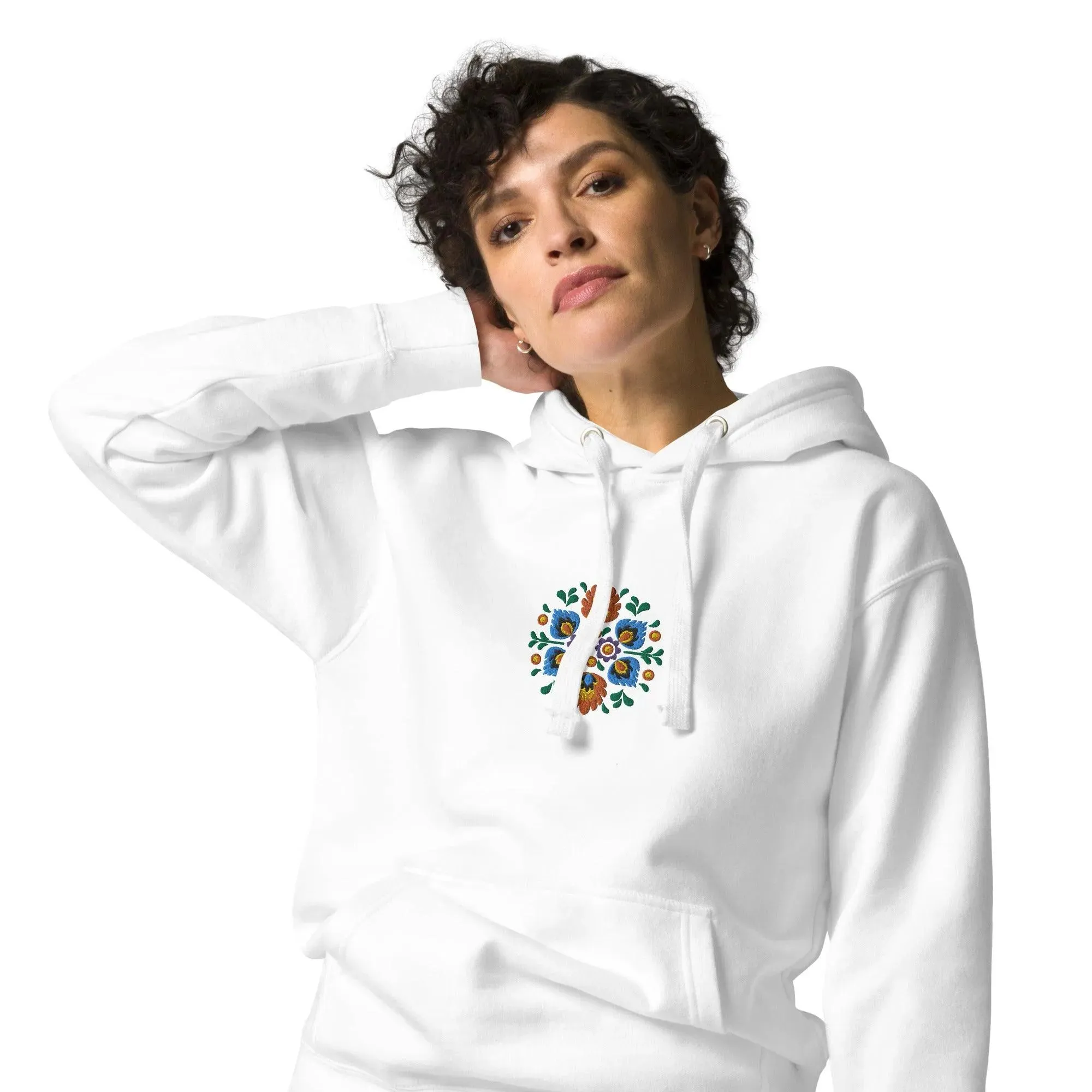 Polish Wycinanki Embroidered Hoodie