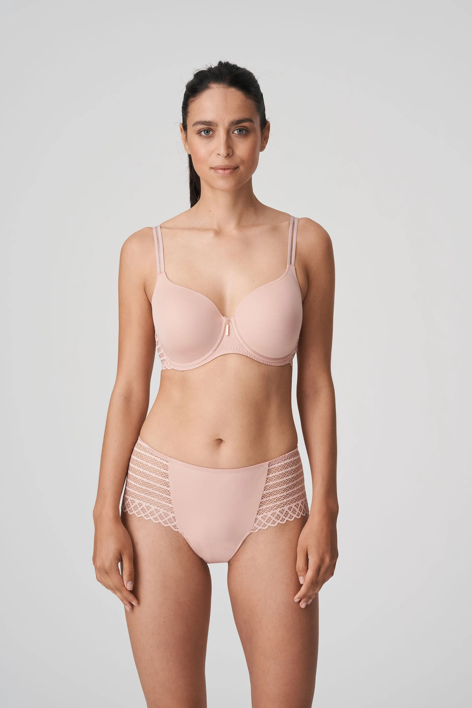 Prima Donna Twist Hot Pants-East End-Powder Rose , Heather Blue