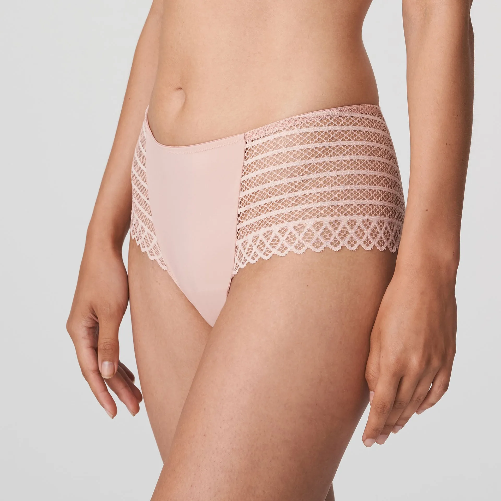 Prima Donna Twist Hot Pants-East End-Powder Rose , Heather Blue
