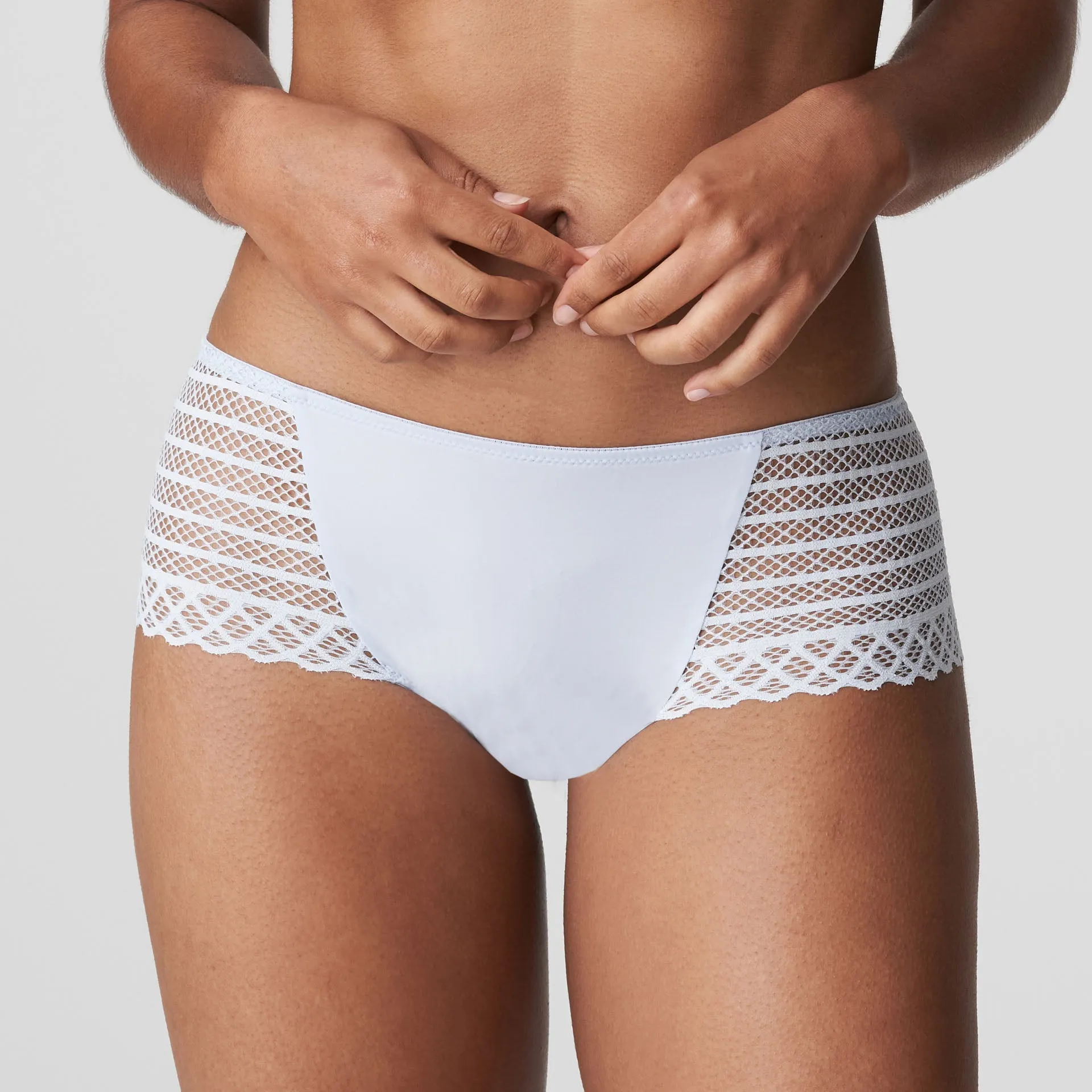 Prima Donna Twist Hot Pants-East End-Powder Rose , Heather Blue