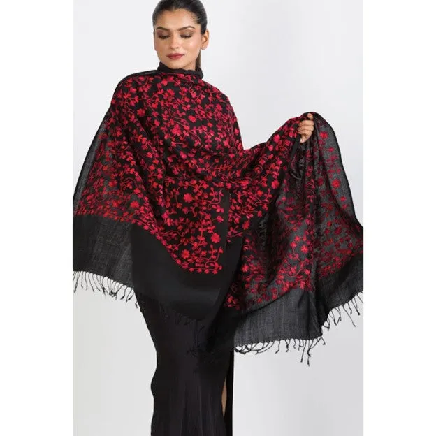 Rani Embroidered Shawl is Holiday Ready