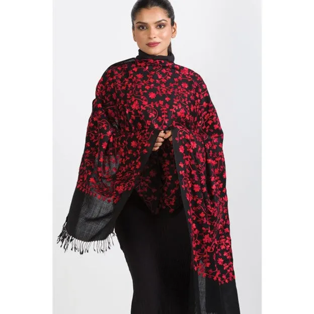 Rani Embroidered Shawl is Holiday Ready