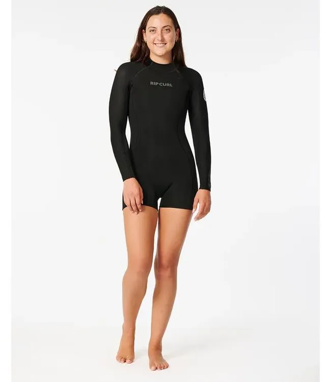 Ripcurl Dawn Patrol Womens Long Sleeve Springsuit (2024) - Black