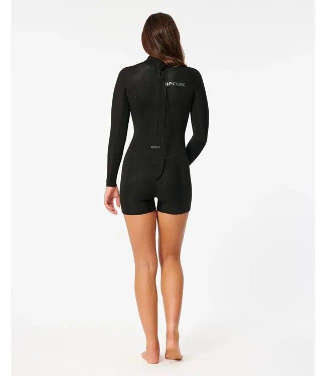 Ripcurl Dawn Patrol Womens Long Sleeve Springsuit (2024) - Black