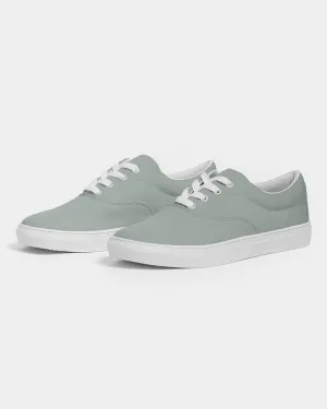 Shaded Pale Green Gray Canvas Sneakers | Men's | C10M0Y10K30