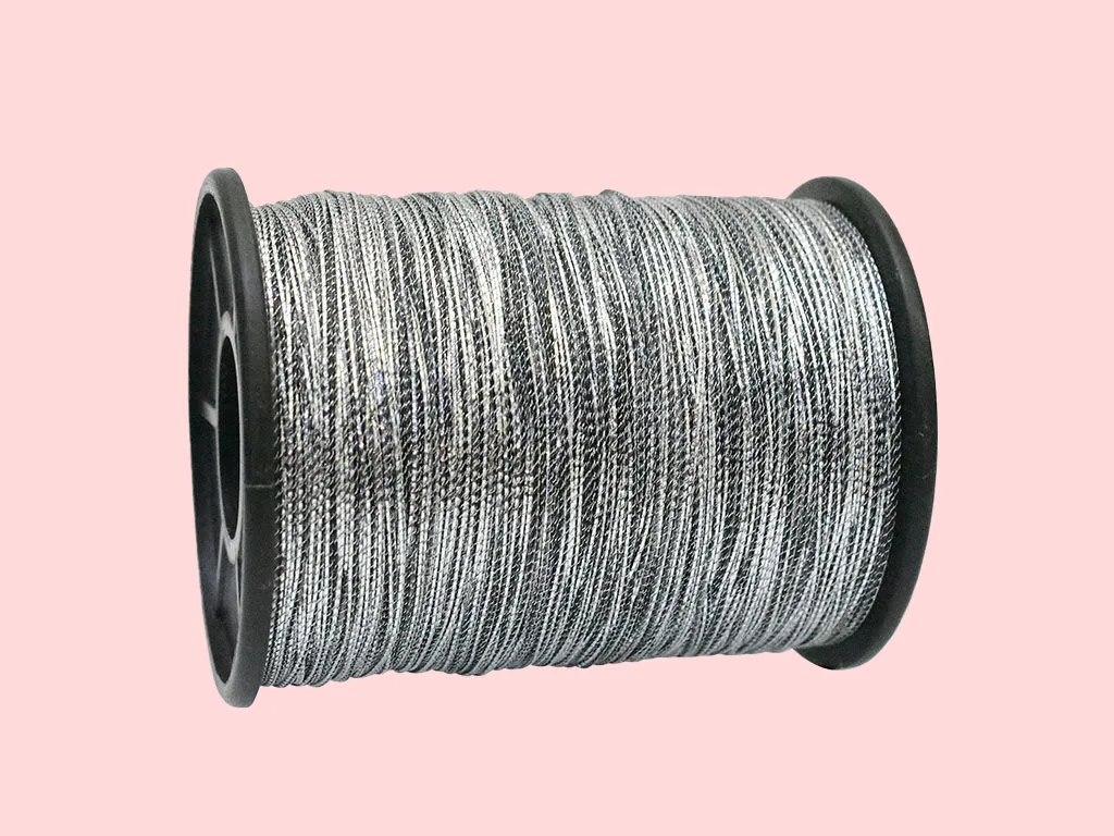 Silver Twisted Variegated Zari / Metallic Threads