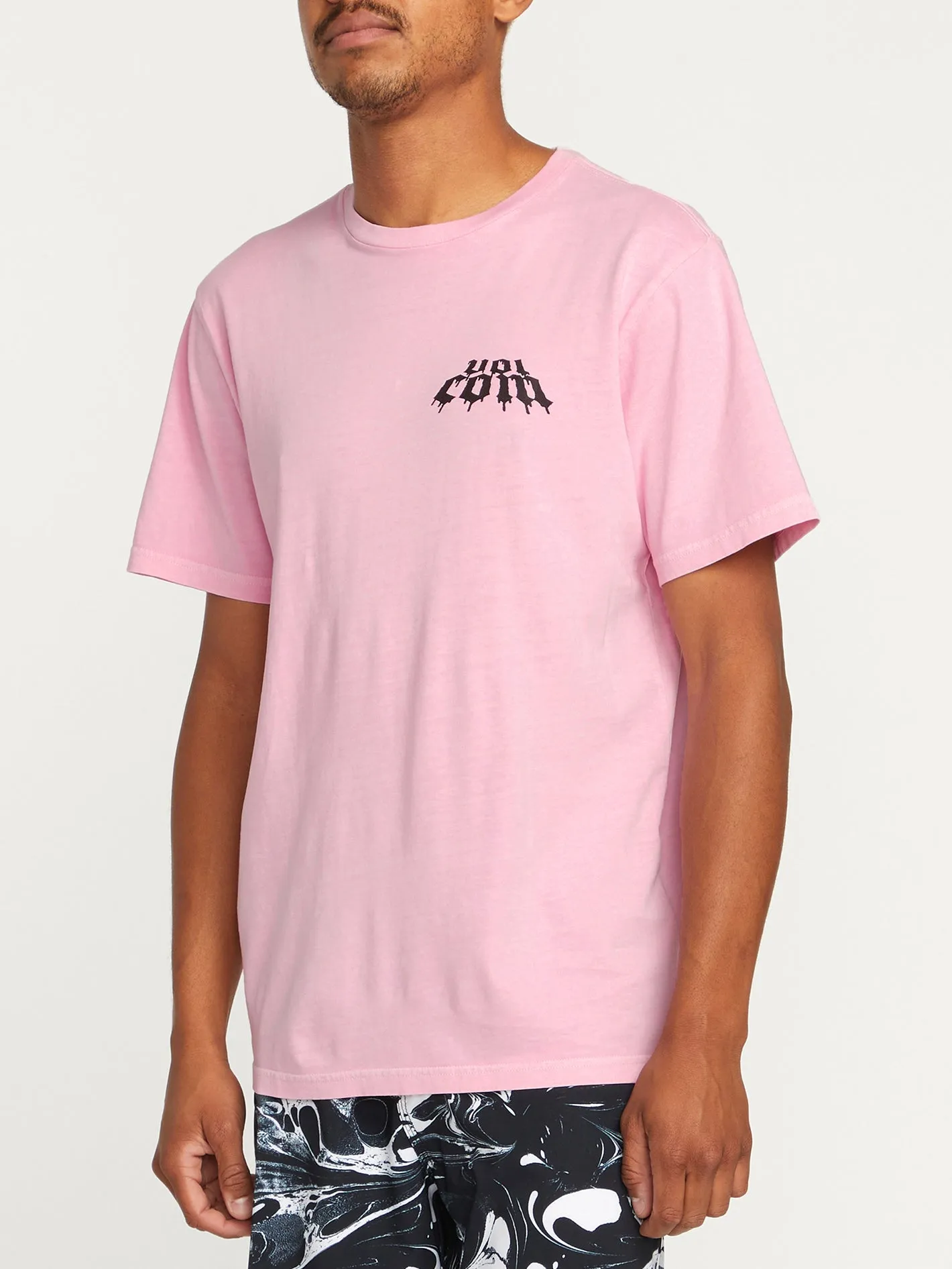 Smashed Short Sleeve Tee - Reef Pink
