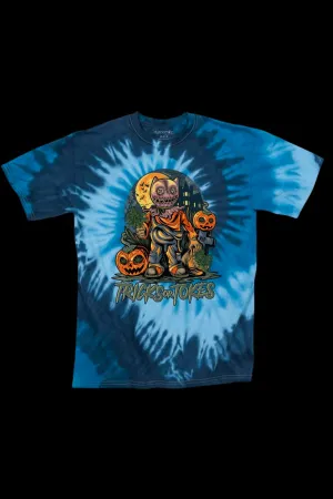 StonerDays Trick or Tokes Blue Tie Dye T-Shirt