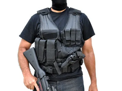 Tactical Airsoft Vest - Black