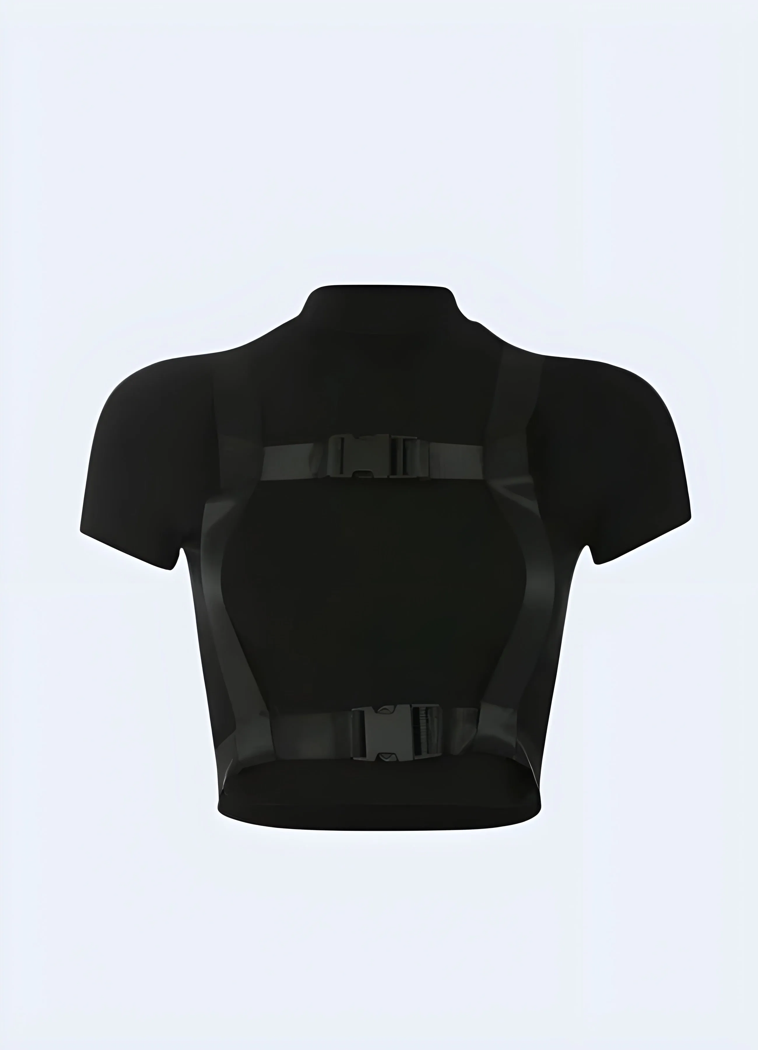Techwear Buckle Crop Top