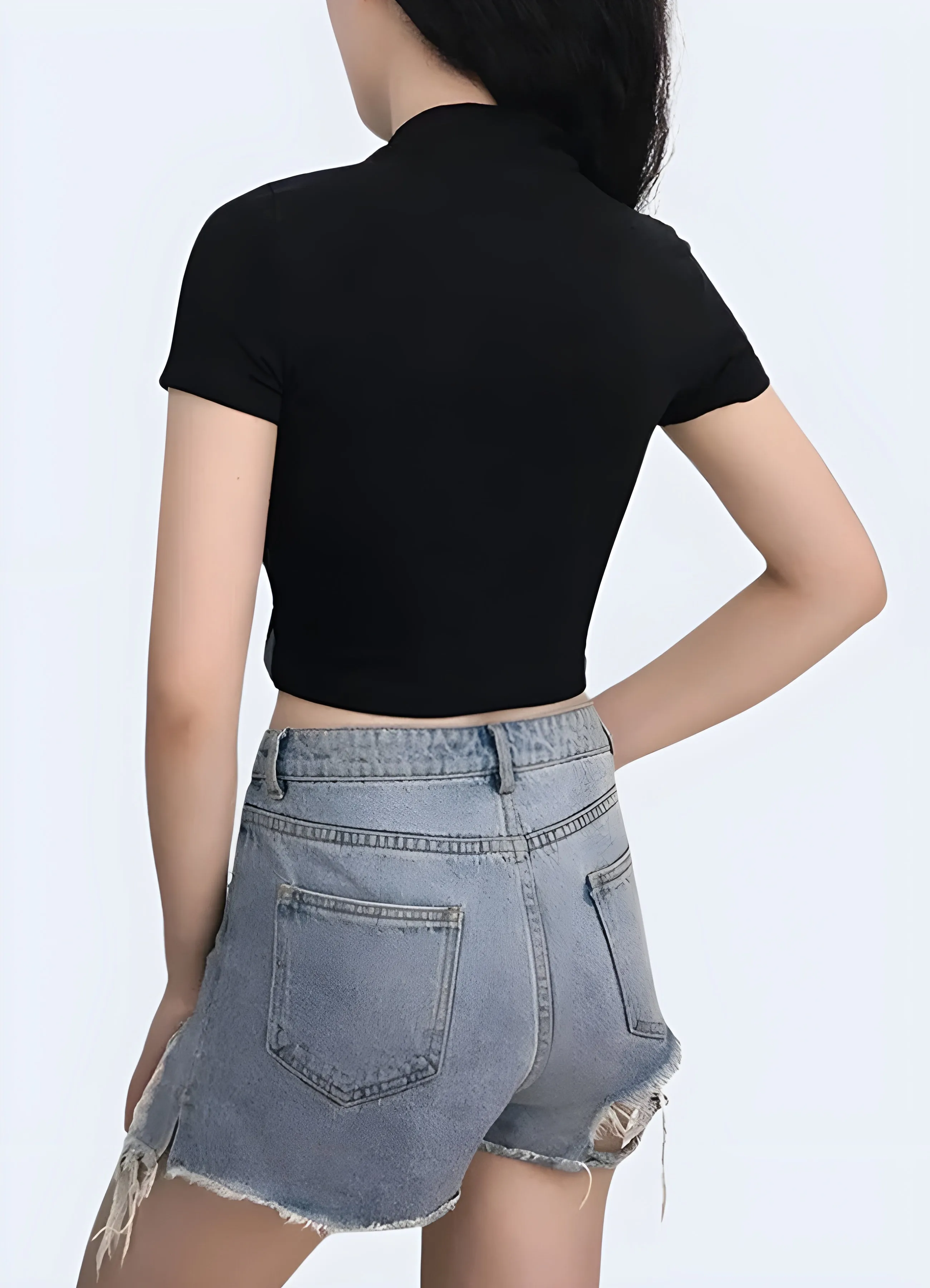 Techwear Buckle Crop Top