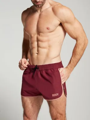 The Cameo Shorts by BDXY in Burgundy