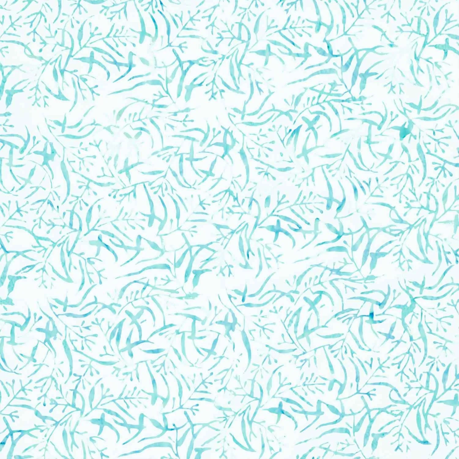 Tonga Batiks - Splash Leafy Florals Oasis Yardage
