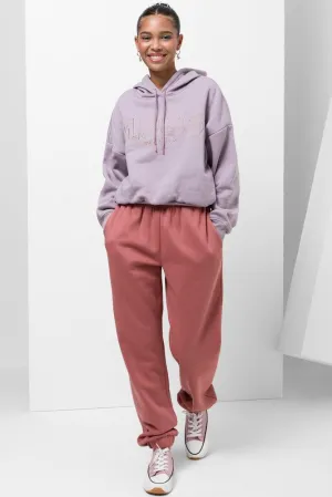 Trackpants With Elasticated Cuff Pink