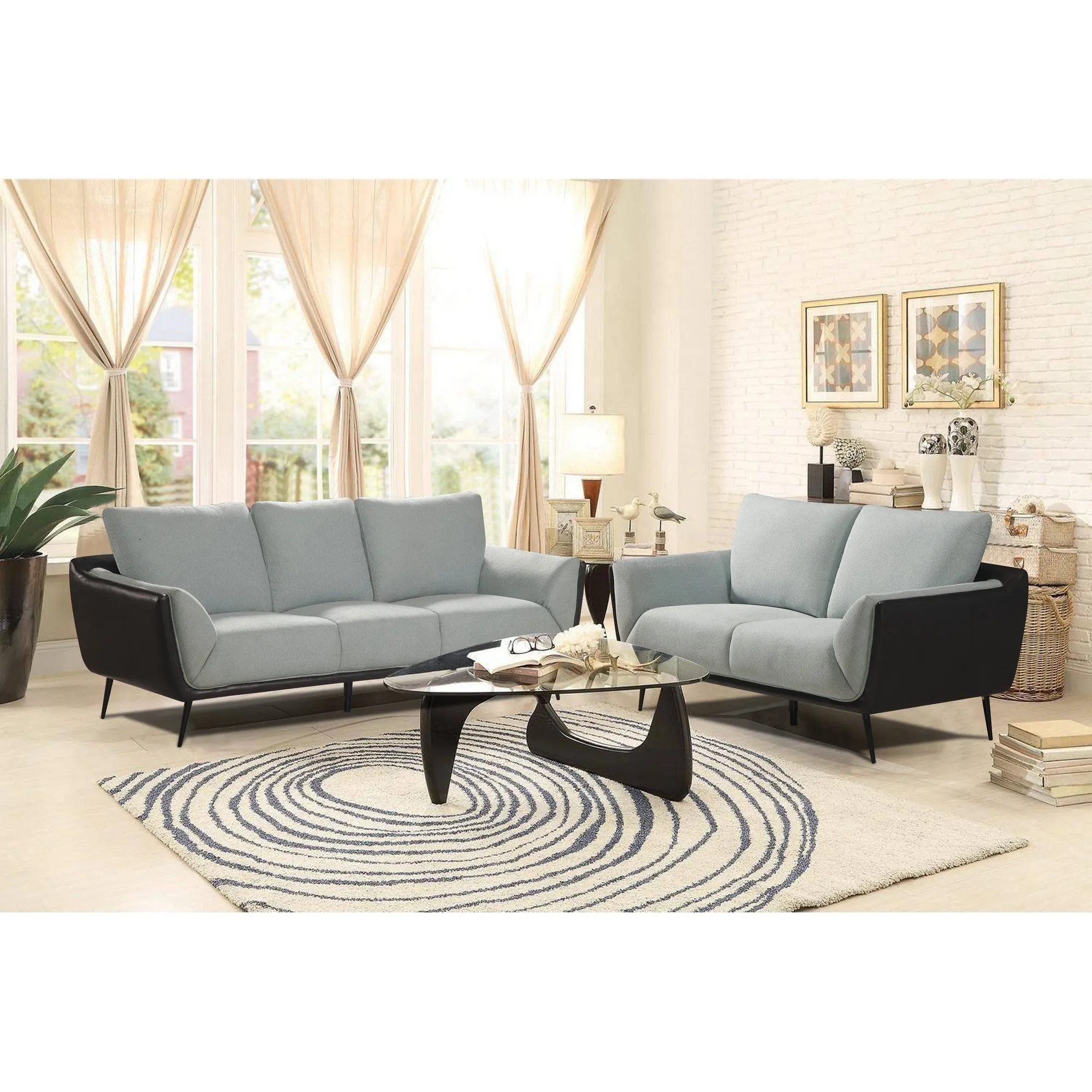 Two Tone Grey Sofa