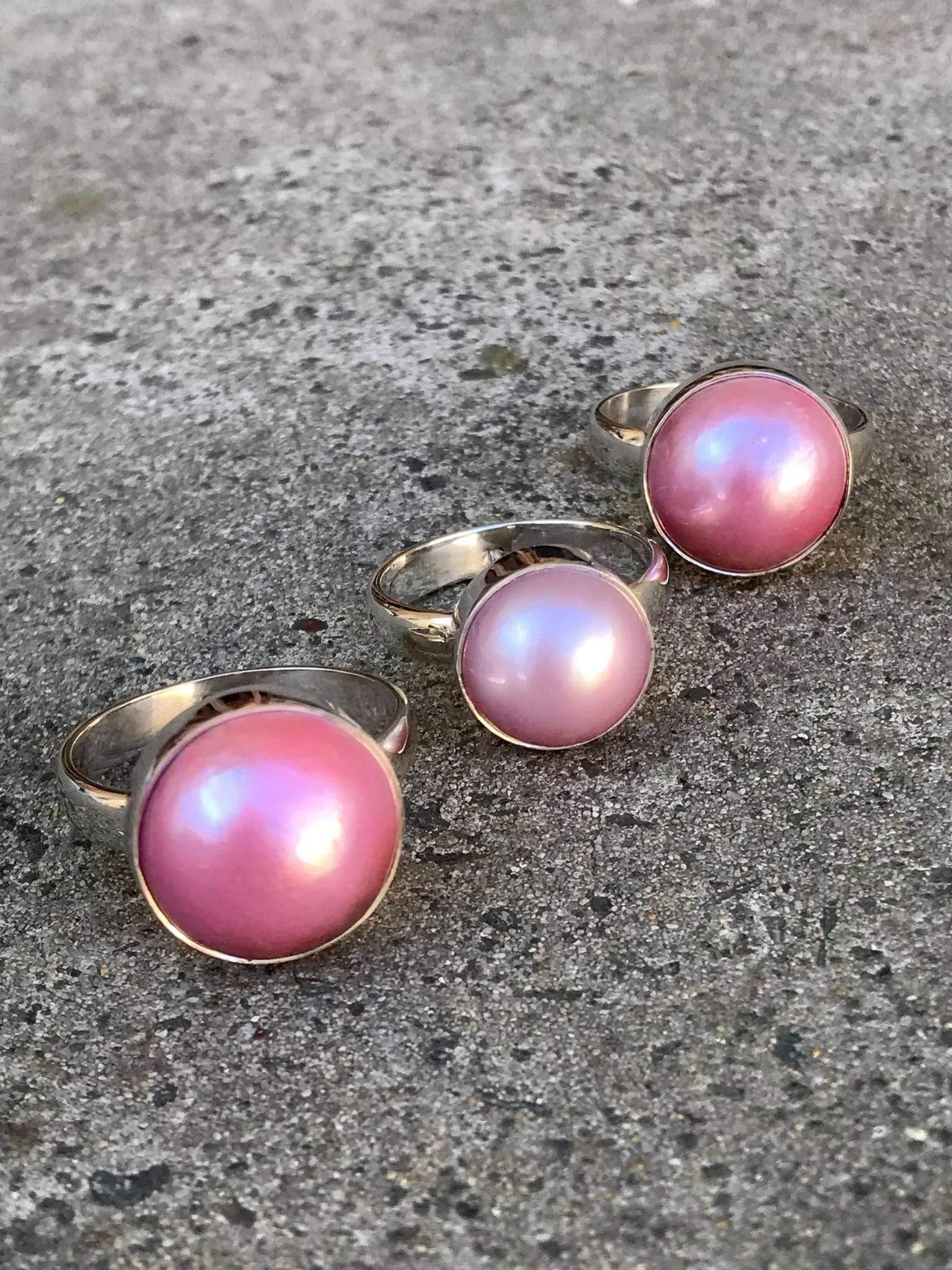 Under The Sun Pink Pearl Ring