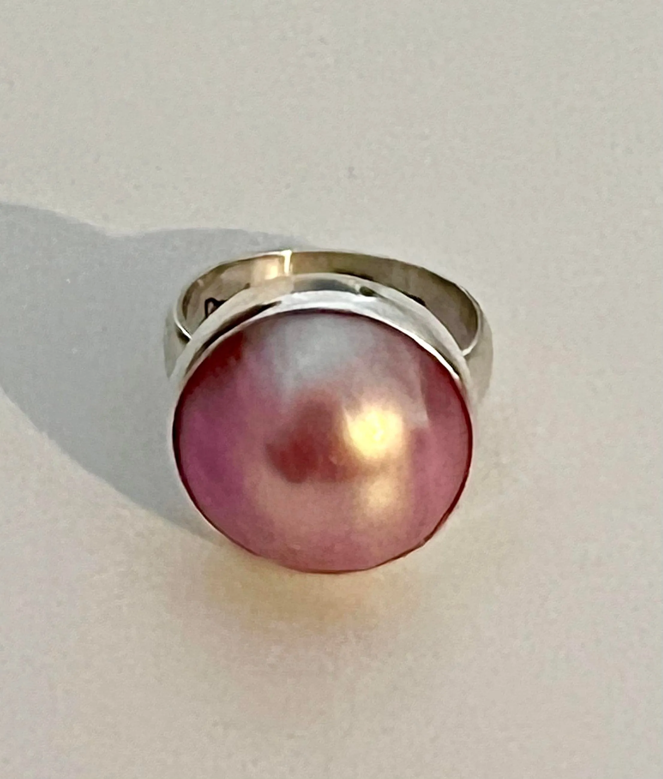 Under The Sun Pink Pearl Ring