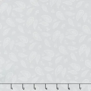Wilmington Essentials - Dash of Pepper Paisley Gray Yardage
