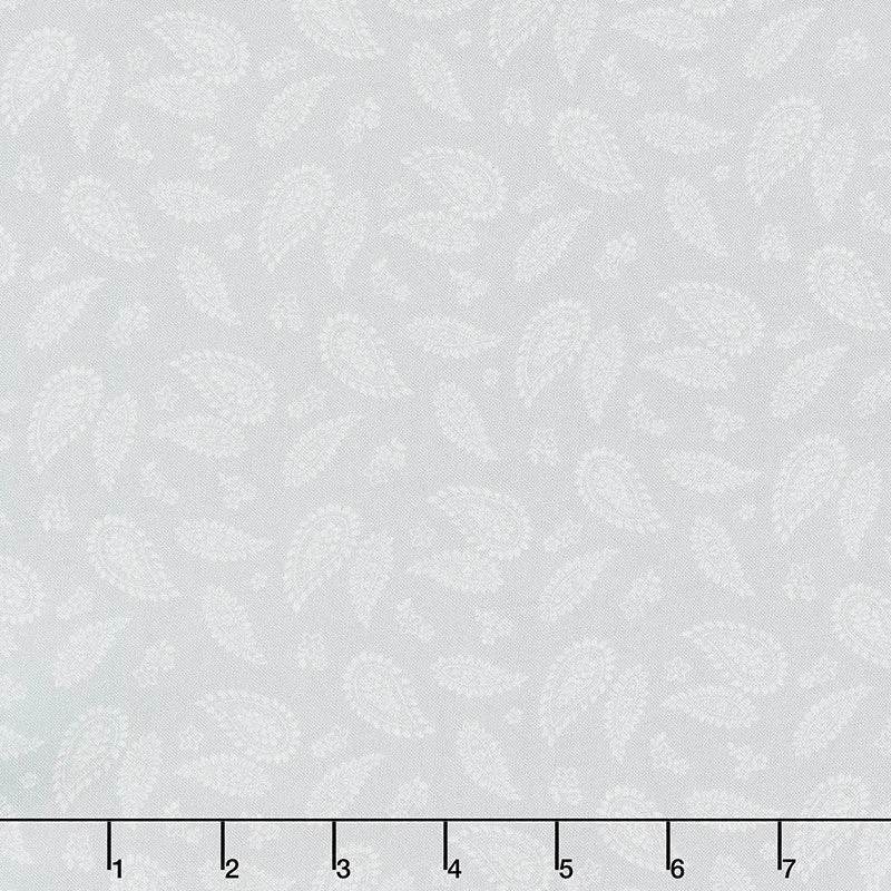 Wilmington Essentials - Dash of Pepper Paisley Gray Yardage